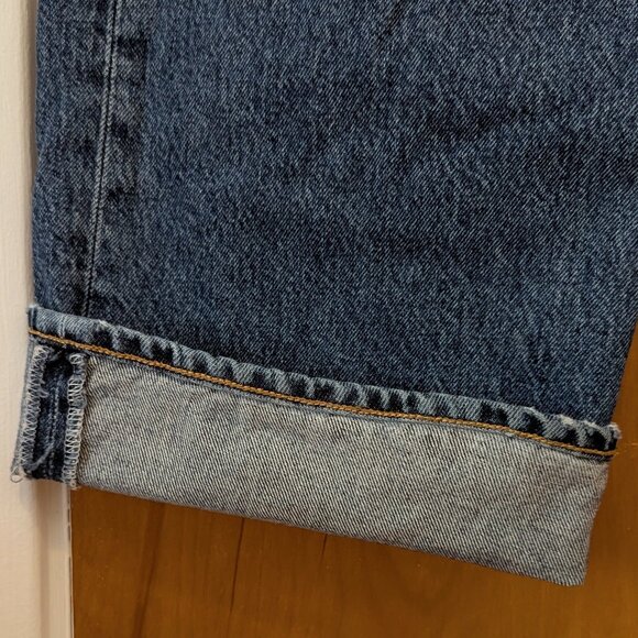 Agolde Fran Low Slung Straight Jeans (34) - Picture 7 of 15